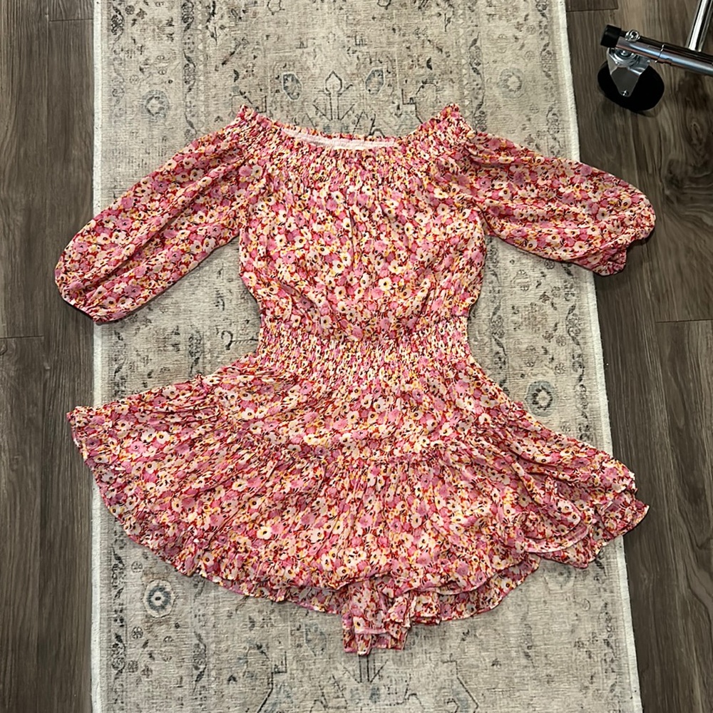 Off shoulder skater styler dress